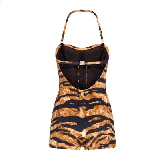 NEW WITH TAGS DOLCE AND GABBANA HALTER TIGER SWIMSUIT NEVER WORN / SIZE 5 - Picture 4 of 4